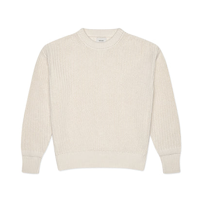 SALTER COTTON CREWNECK -     BONE