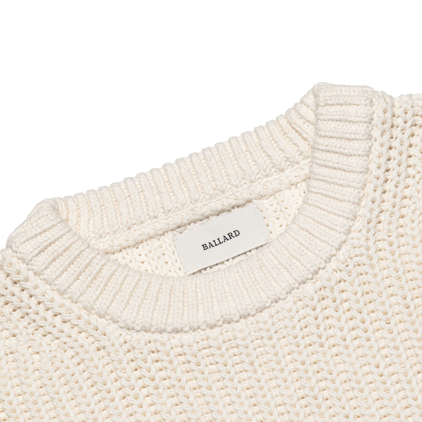 SALTER COTTON CREWNECK -     BONE