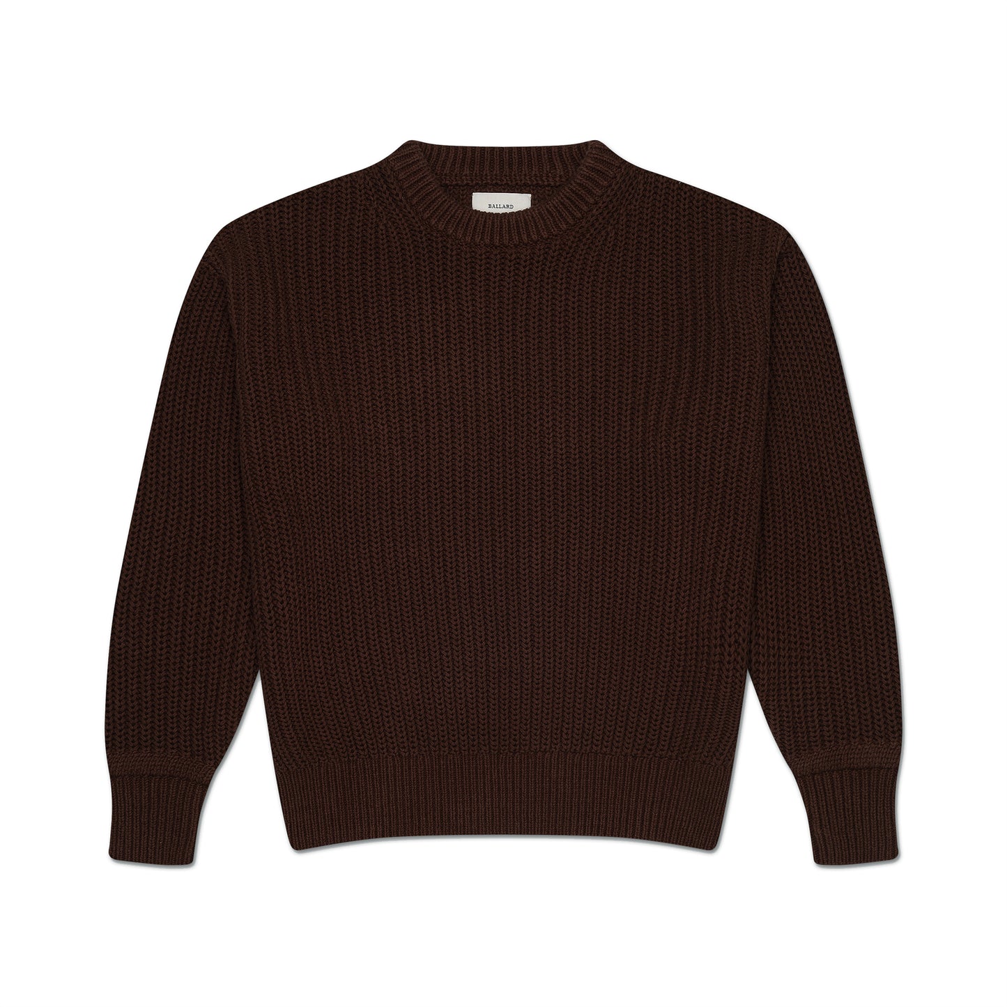 SALTER COTTON CREWNECK - DOWNTOWN BROWN