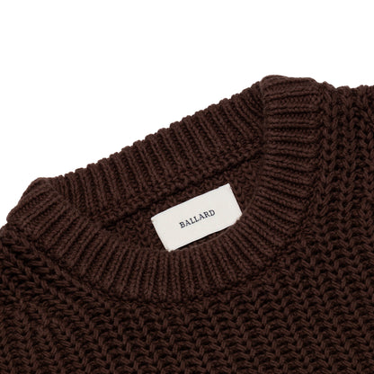 SALTER COTTON CREWNECK - DOWNTOWN BROWN